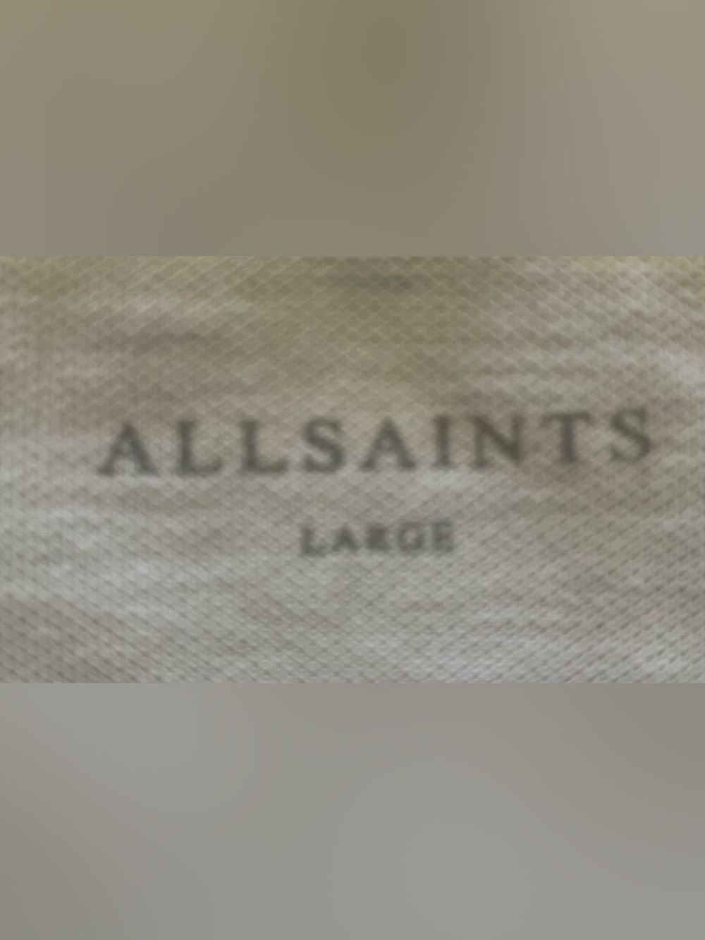 AllSaints White Short-Sleeve Pique Polo - Picture 2 of 8